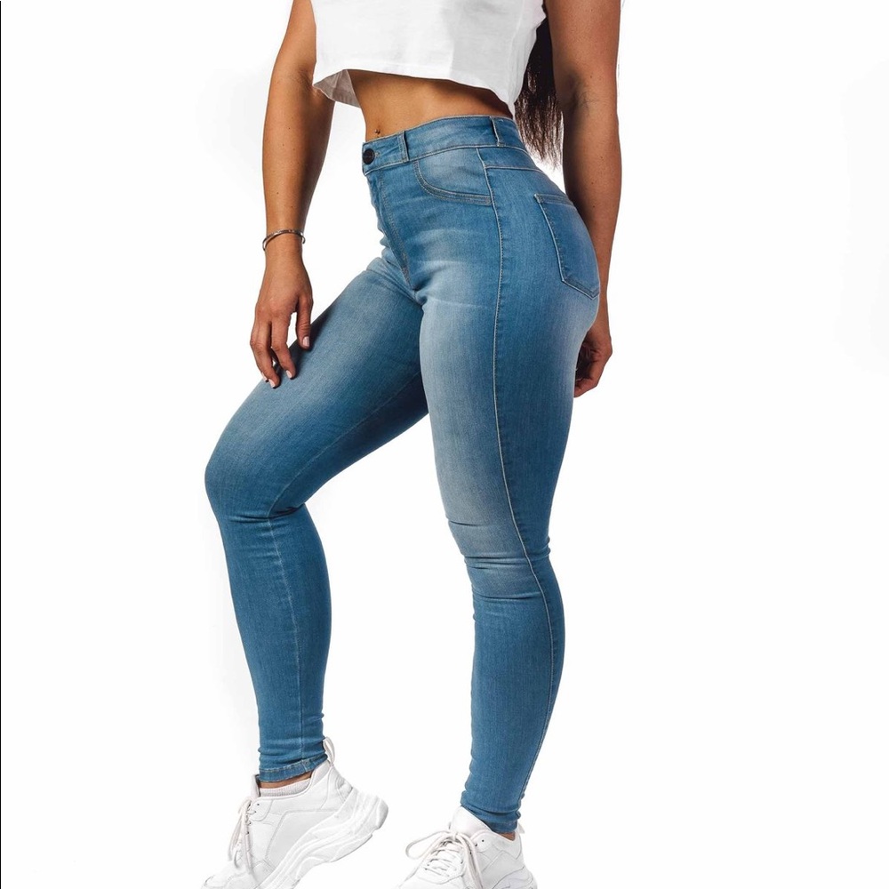Contour High Waisted Fitjeans Arctic Light - Picture 1 of 5